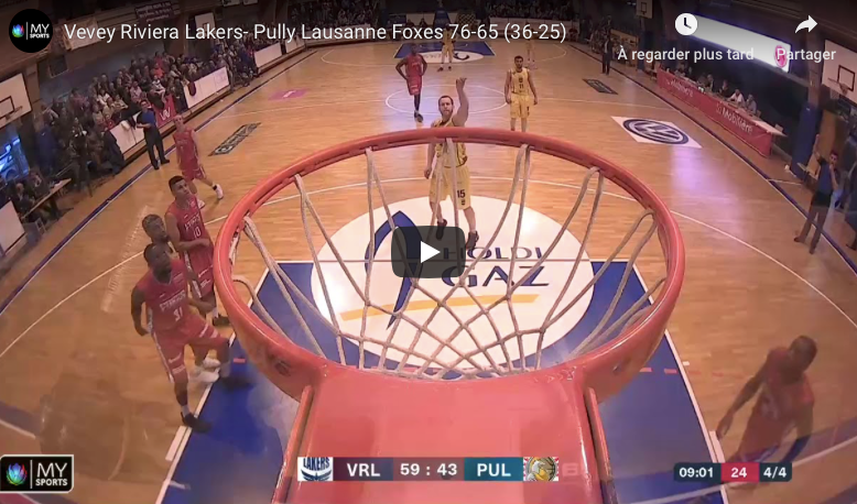 Vevey Riviera Lakers - Pully Lausanne Foxes en direct sur mysports.ch