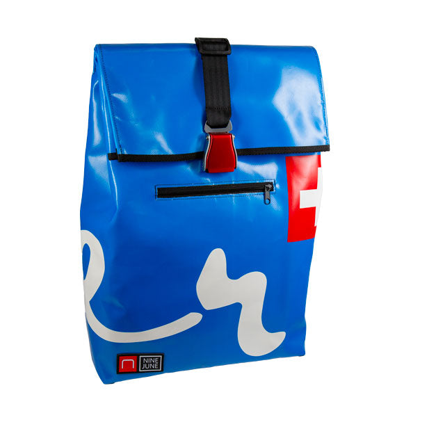 Sac à dos swiss made Nine June bâche recyclée 