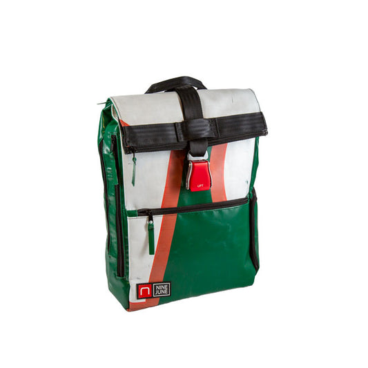 sac à dos nine june swiss made bâche de camion recyclée nomad 25 litres