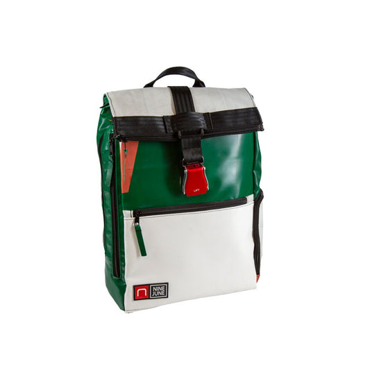 sac à dos nine june swiss made bâche de camion recyclée nomad 25 litres