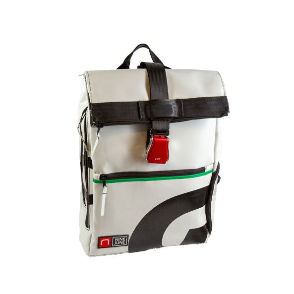 sac à dos nine june swiss made bâche de camion recyclée nomad 25 litres