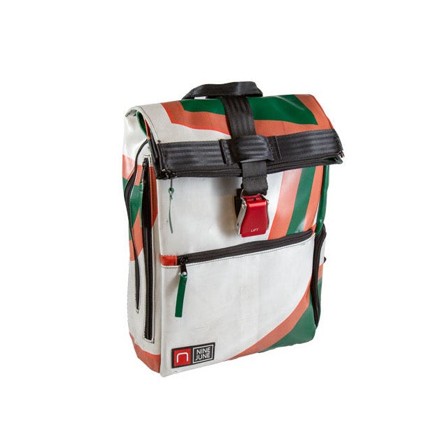 sac à dos nine june swiss made bâche de camion recyclée nomad 25 litres