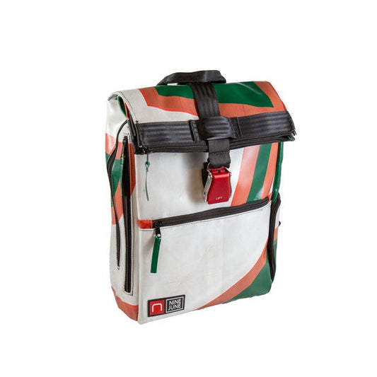 sac à dos nine june swiss made bâche de camion recyclée nomad 25 litres