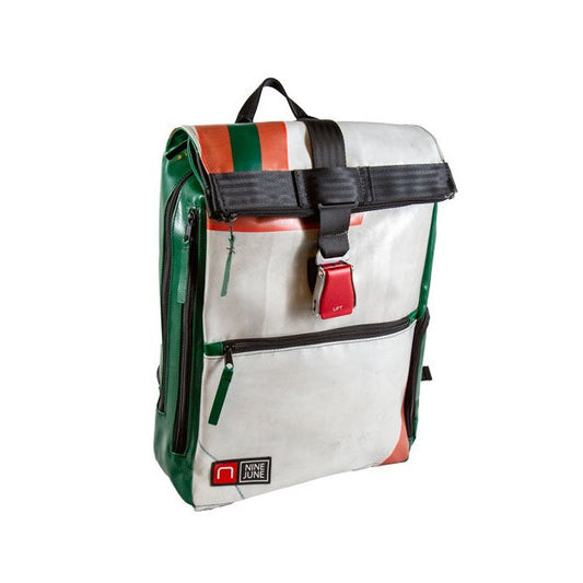 sac à dos nine june swiss made bâche de camion recyclée nomad 25 litres