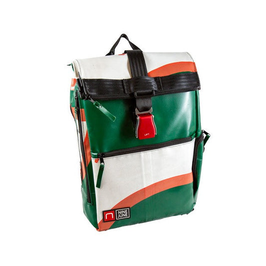 sac à dos nine june swiss made bâche de camion recyclée nomad 25 litres