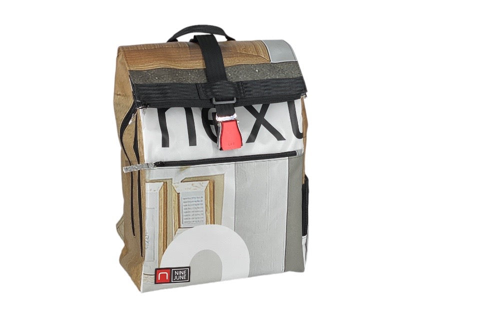 sac à dos nine june swiss made bâche de camion recyclée