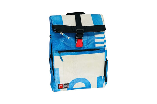 sac à dos nine june swiss made bâche de camion recyclée nomad 25 litres.swiss made, recycling, upcycling, tructarpaunlin, backpack, adventurer