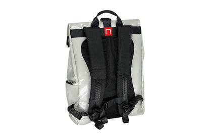 sac à dos nine june swiss made bâche de camion recyclée nomad 25 litres.swiss made, recycling, upcycling, tructarpaunlin, backpack, adventurer