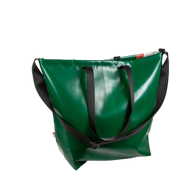 sas à dos nine june, swiss made, bâche recyclée, tote bag, cabas,shopper
