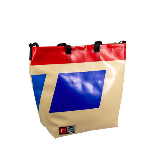 sas à dos nine june, swiss made, bâche recyclée, tote bag, cabas,shopper