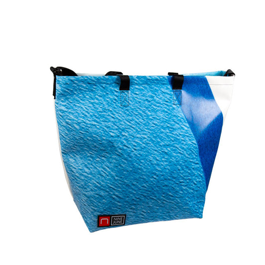 sas à dos nine june, swiss made, bâche recyclée, tote bag, cabas,shopper