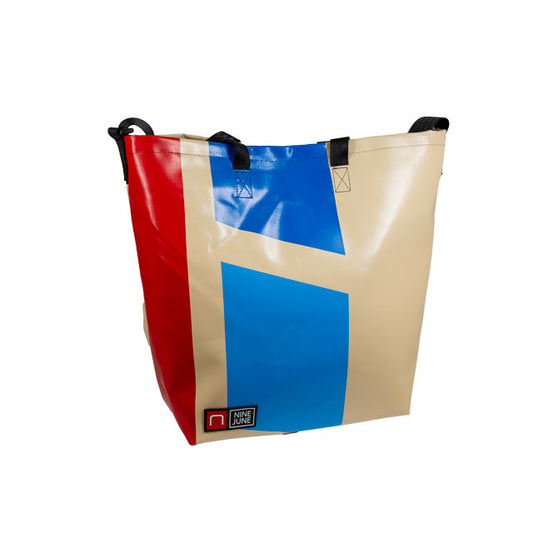 sas à dos nine june, swiss made, bâche recyclée, tote bag, cabas,shopper